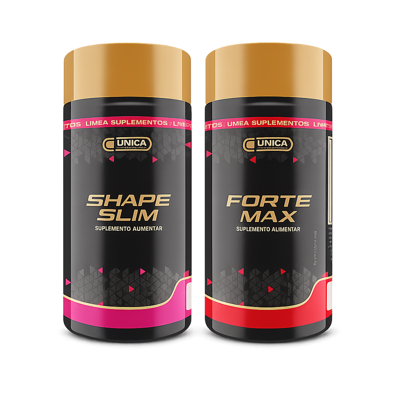Kit Emagrecimento Shape Slim + Forte Max | Única Suplementos