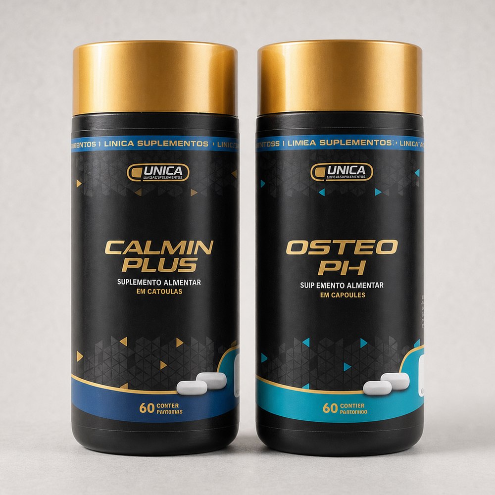 Kit Saúde Óssea Osteo PH + Calmin Plus | Única Suplementos